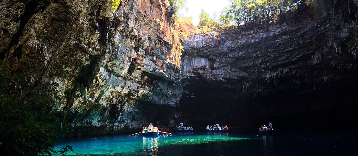 Melissani Open Cave at Kefalonia